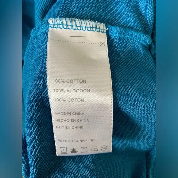 Psycho Bunny Hoodie Sweater Embroidered Size Small 7/8 Cotton Pullover - Picture 6 of 6